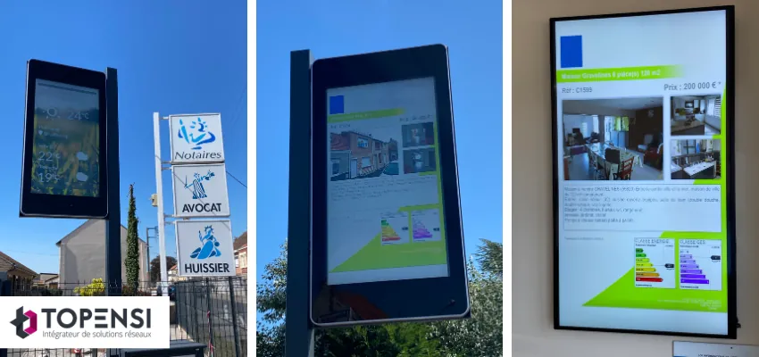 Affichage digital installé par Topensi