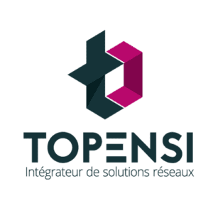 Logo vertical de TOPENSI | Intégrateur de solutions-réseau à Calais